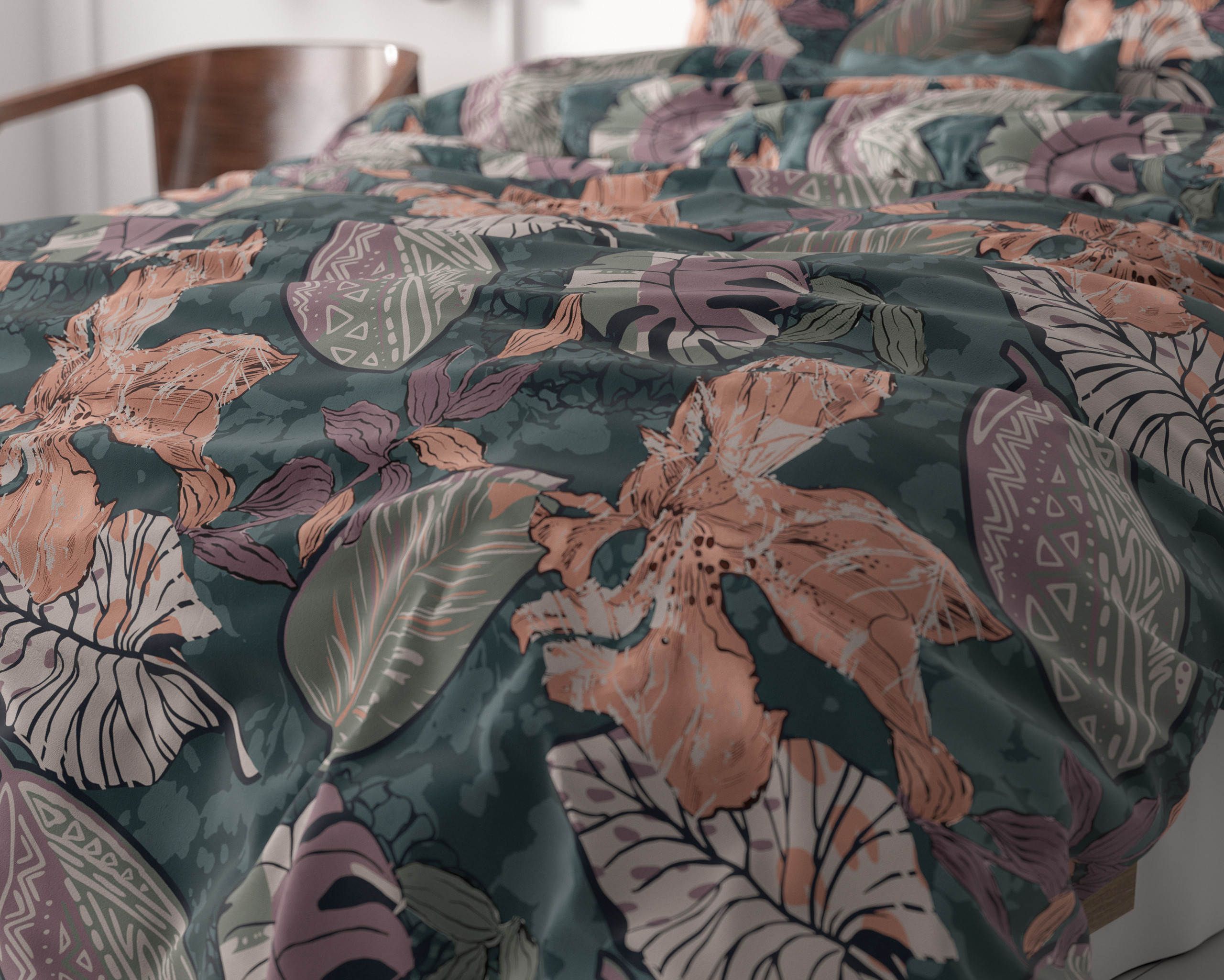 Magnolias Wit 200 x 200/220