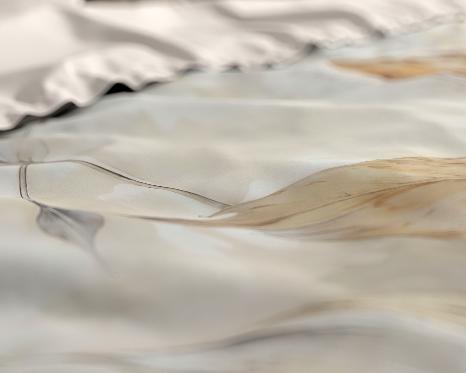 Pom Rabbit Fur plaid Beige 150 x 200