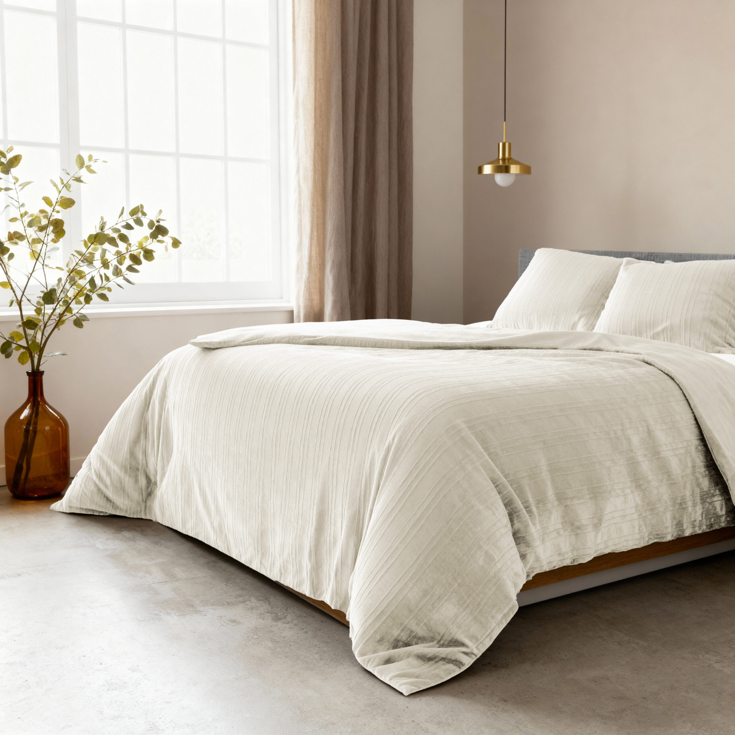 Pompom Taupe 140 x 220