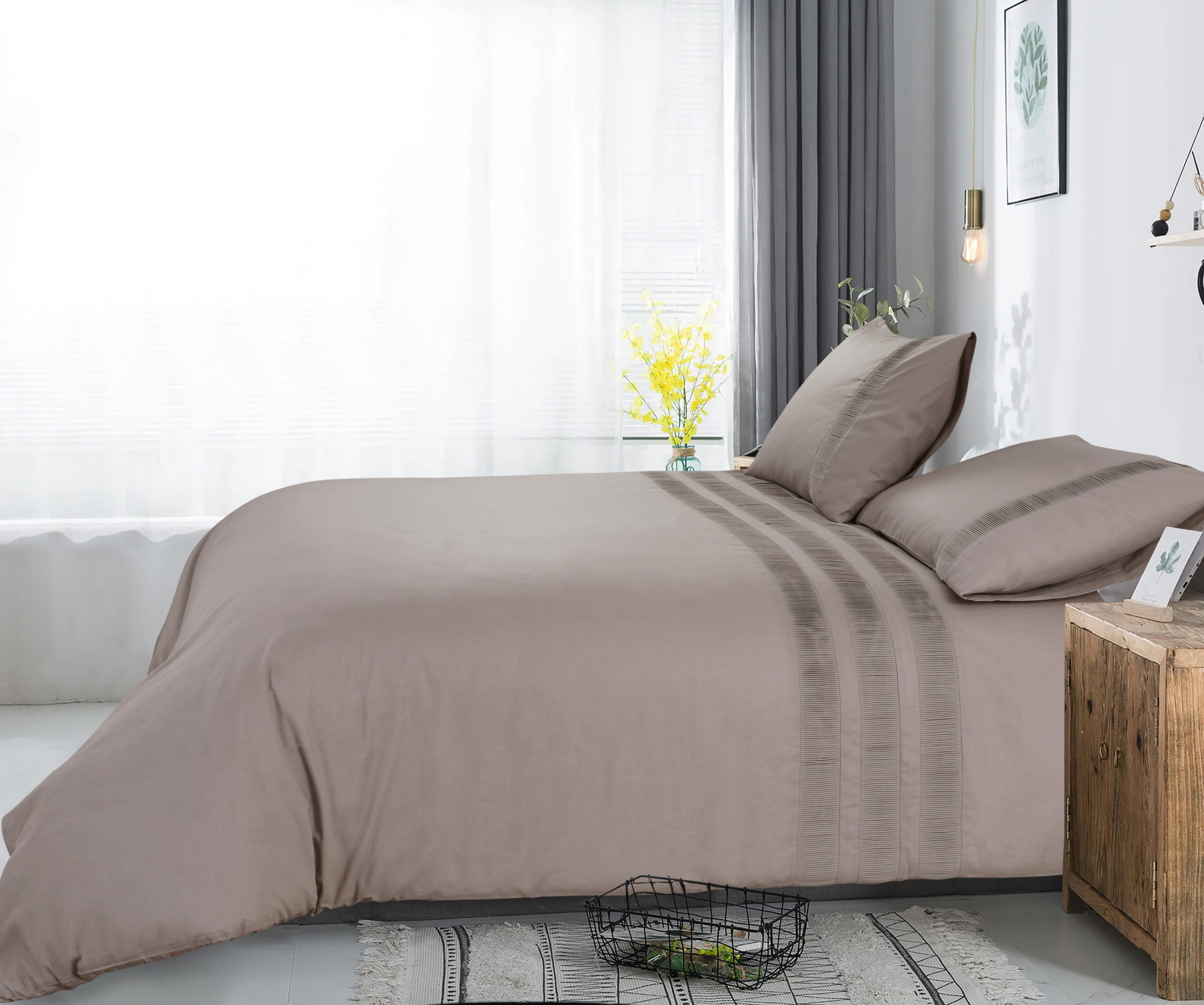 Satijnen Hoeslaken Roze 180 x 220