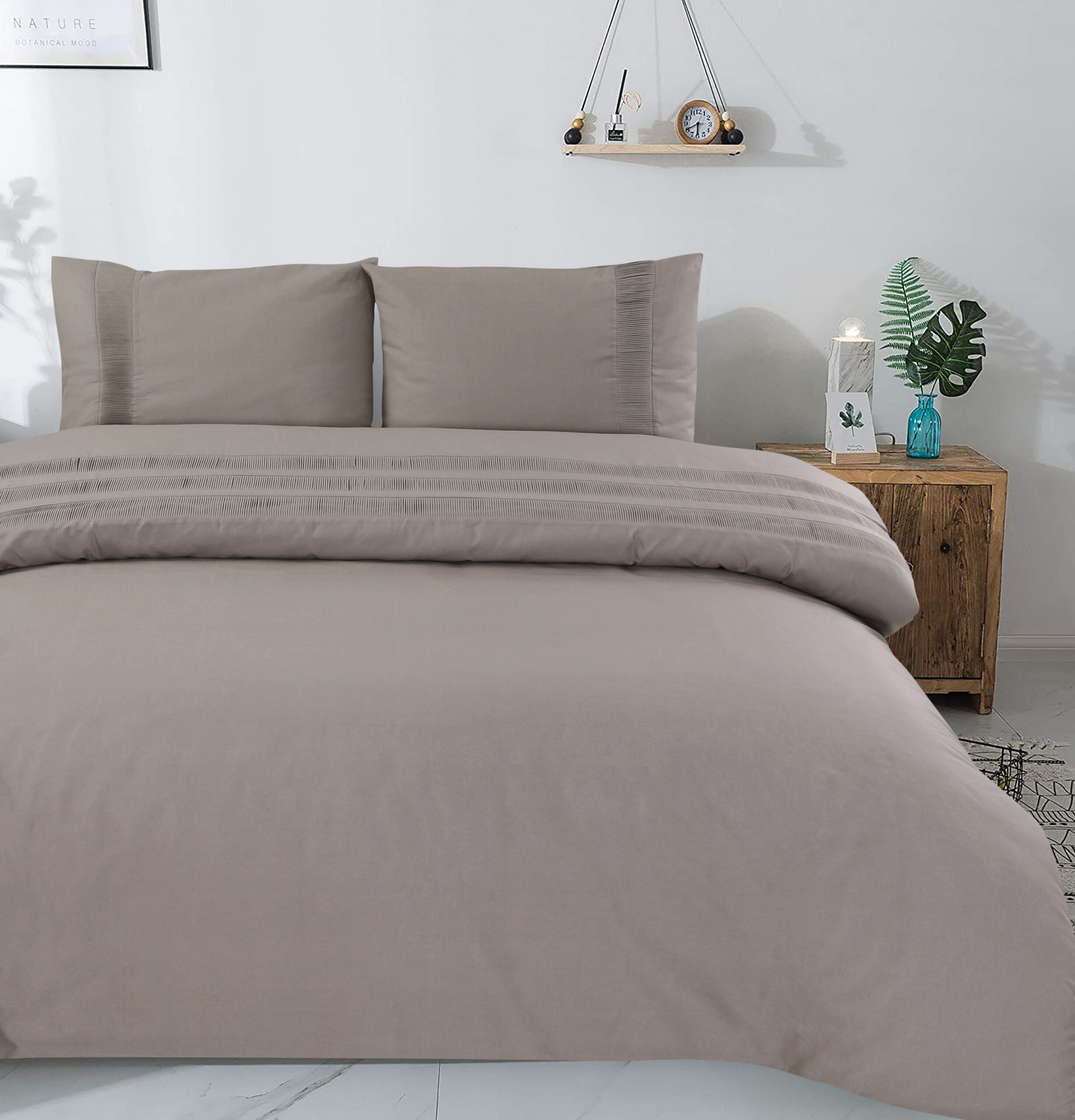 Satijnen Hoeslaken Zand 180 x 200