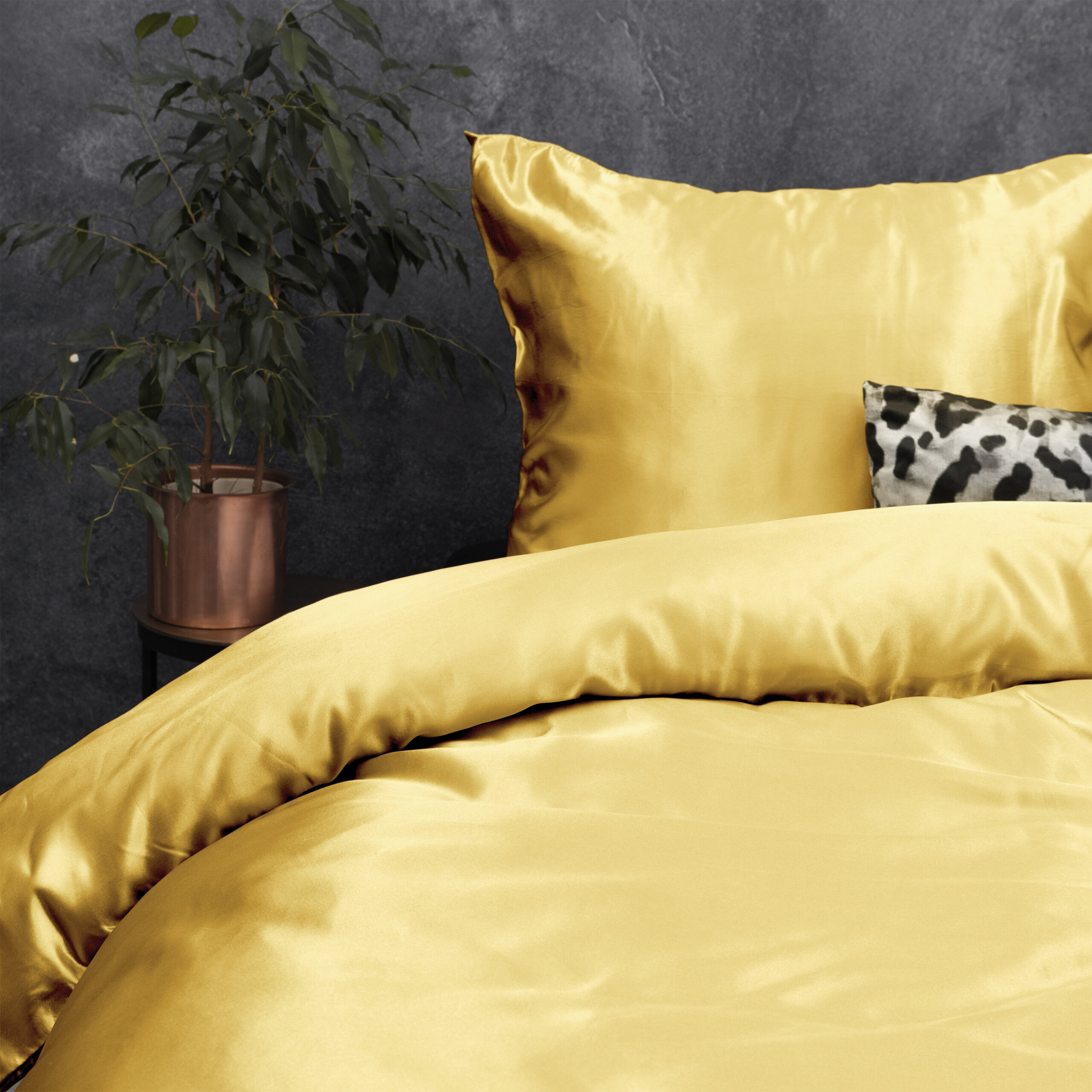 Satijnen Hoeslaken Zwart 70 x 200