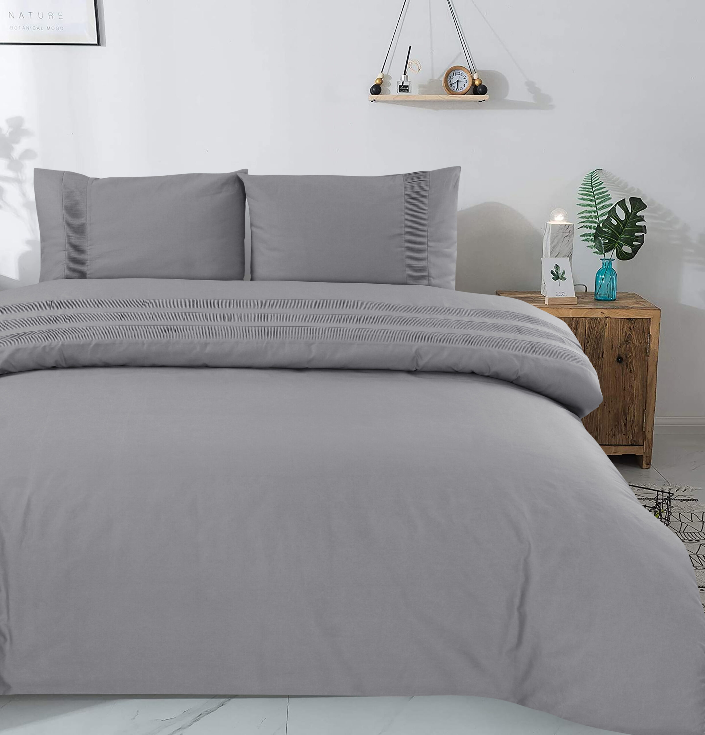 Signature Velvet Katoen Emma Antraciet 200 x 220