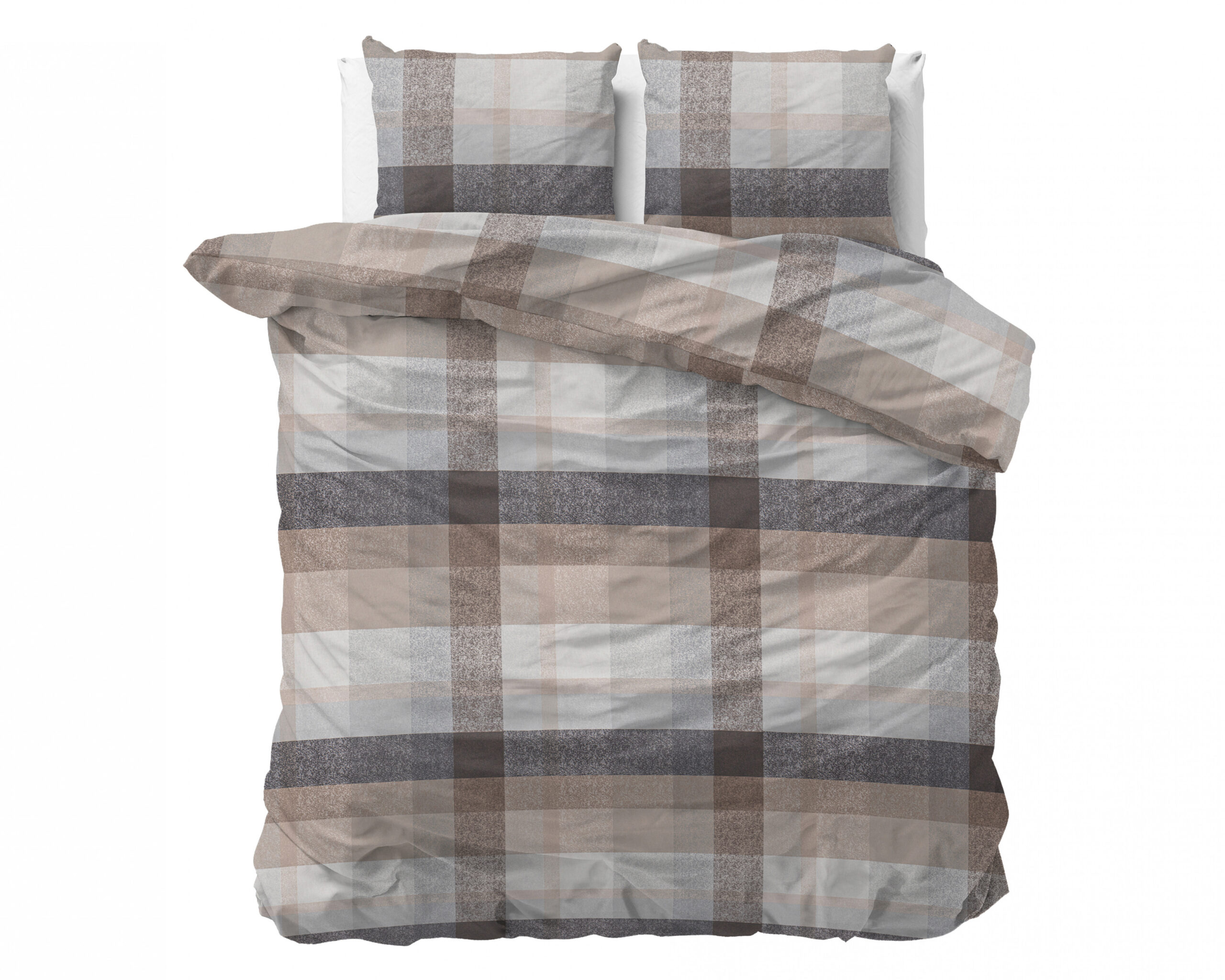 Splittopper Katoen Hoeslaken Zwart 160 x 200