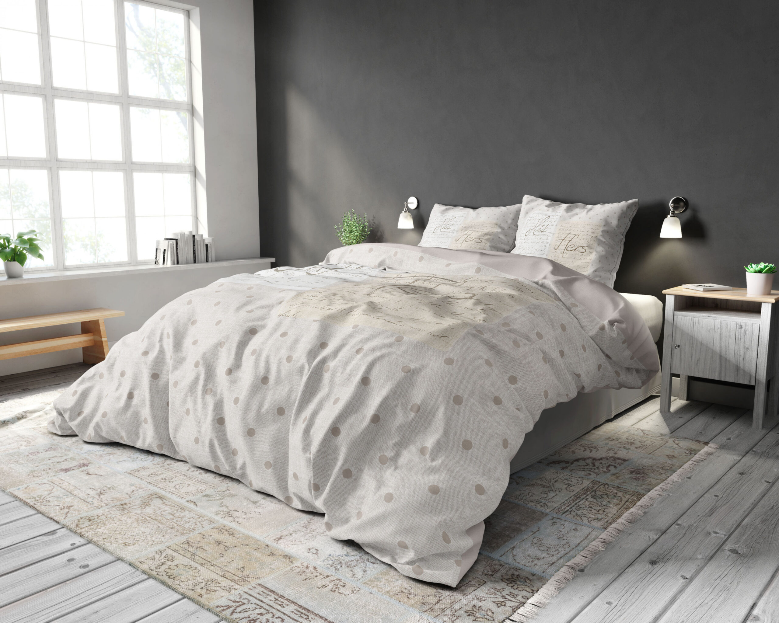 Splittopper Satijn Hoeslaken Taupe 160 x 200