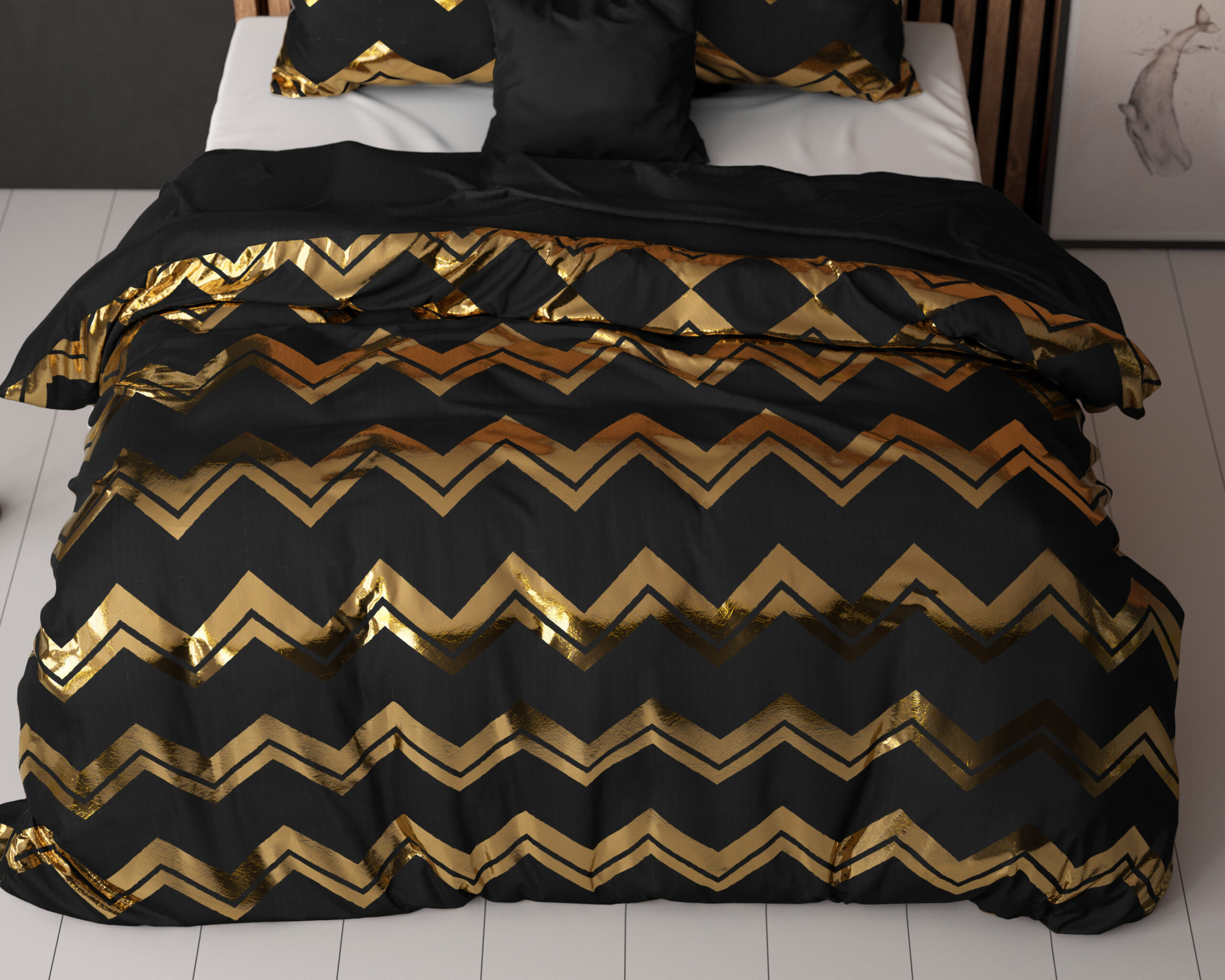 Splittopper Satijn Hoeslaken Taupe 180 x 200