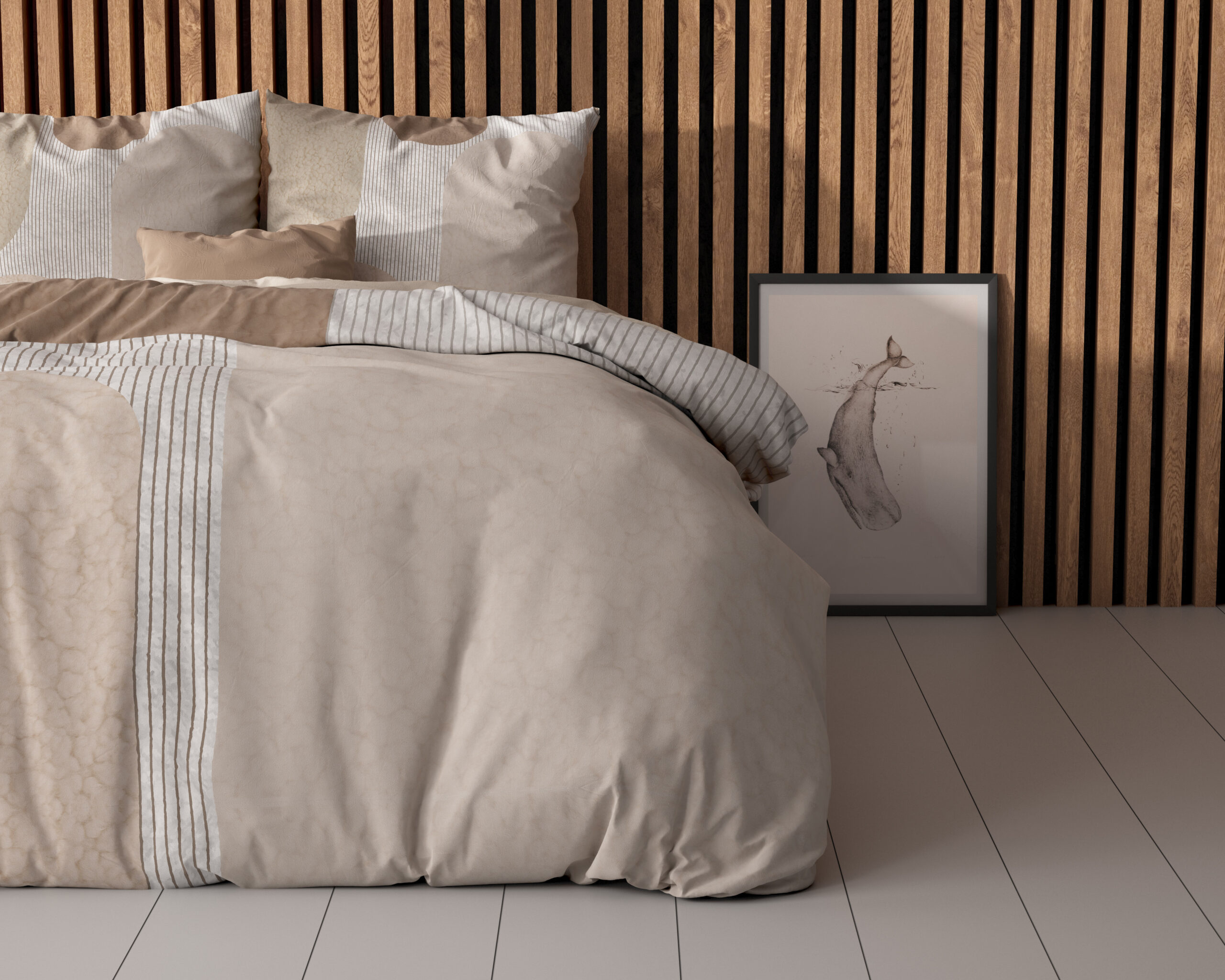 Teddy Print Crème 200 x 200/220 - Afbeelding 4