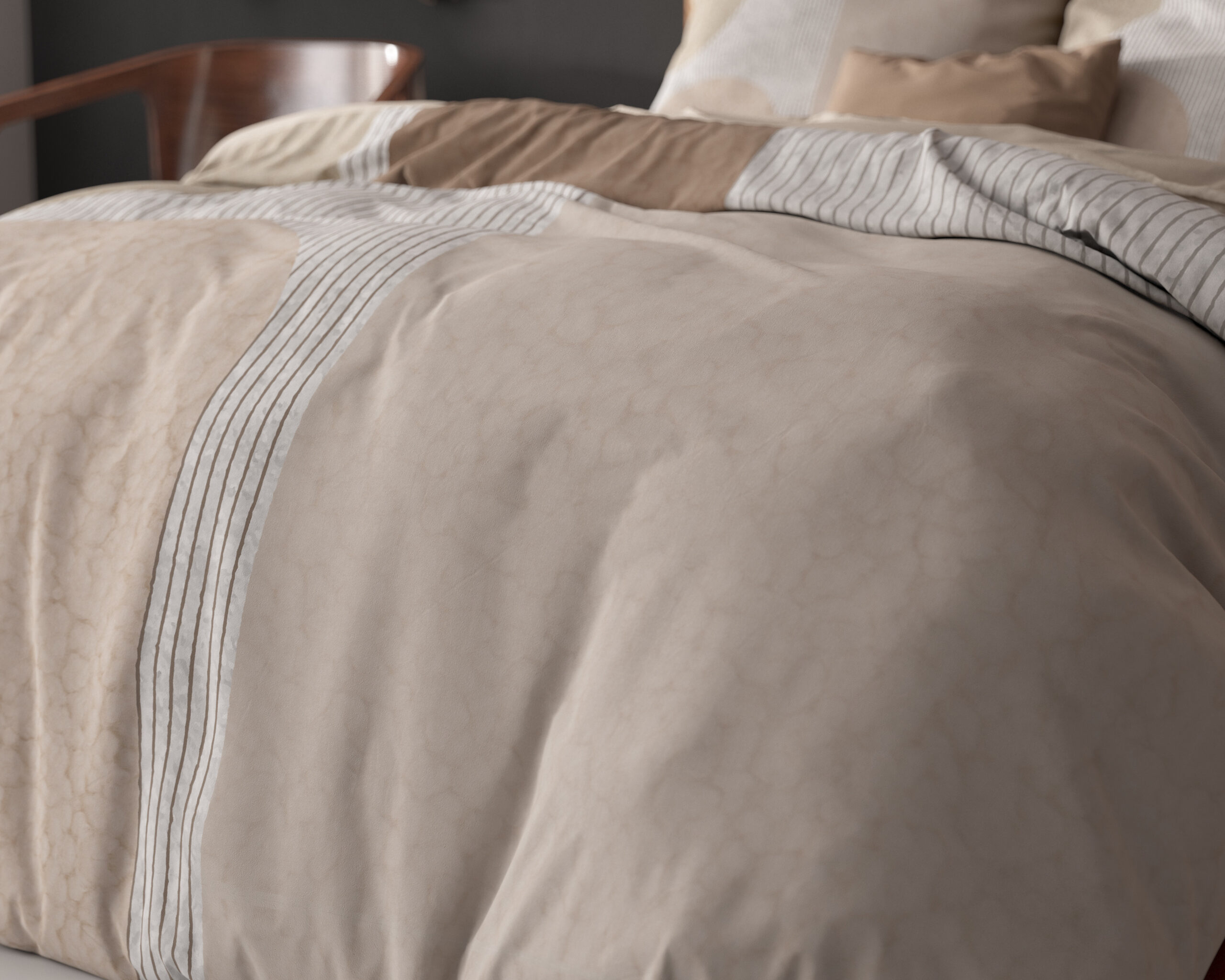 Teddy Print Crème 200 x 200/220 - Afbeelding 5