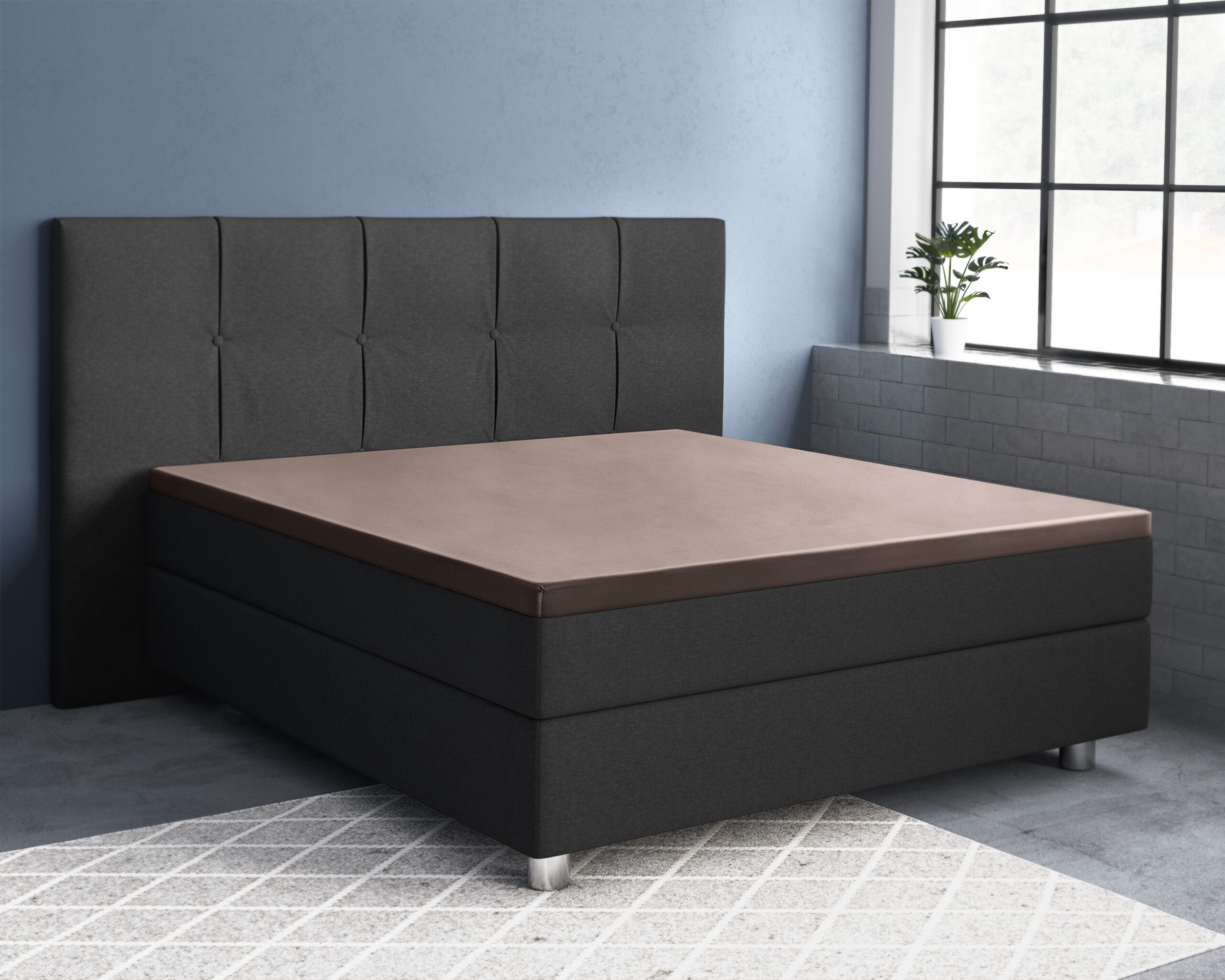 Topper Satijn Hoeslaken Creme 90 x 200