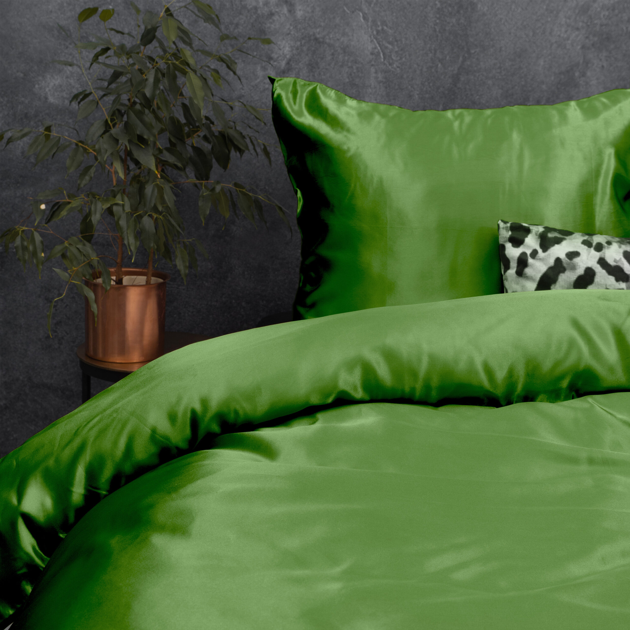 Topper Satijn Hoeslaken Zwart 90 x 200