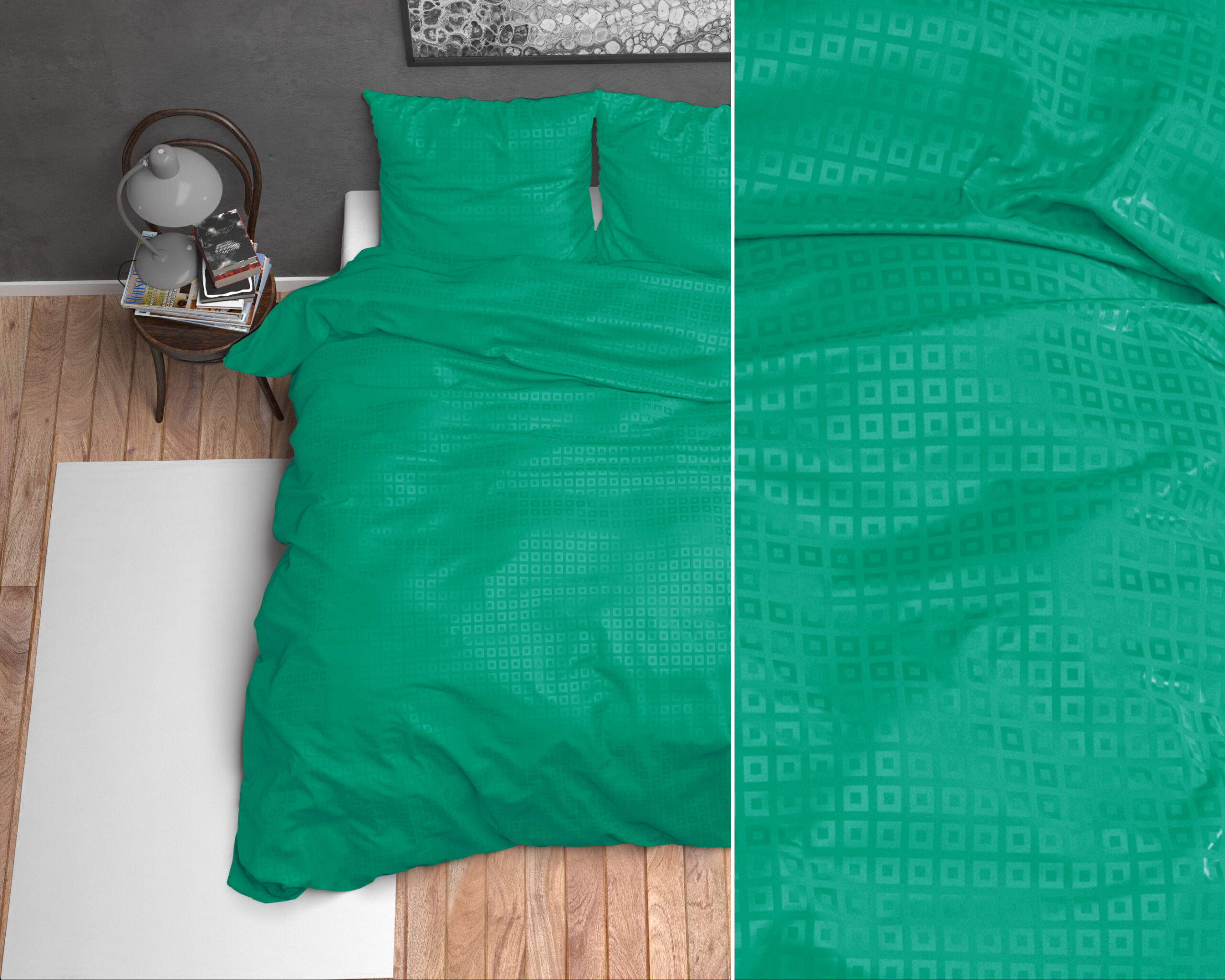 Uni Satijn Dekbedovertrek Creme 200 x 200/220