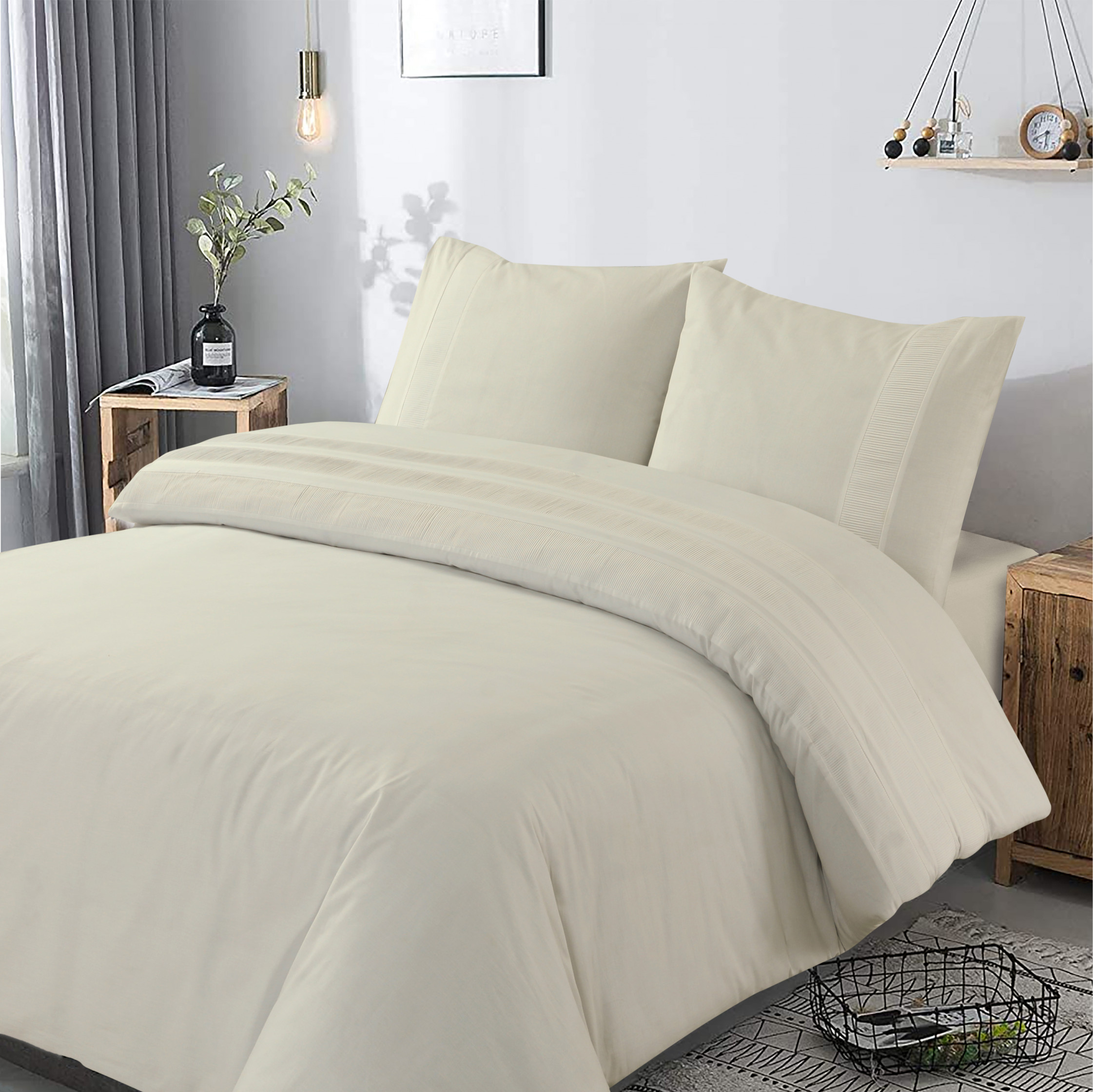 Uni Satijn Dekbedovertrek Roze 240 x 200/220