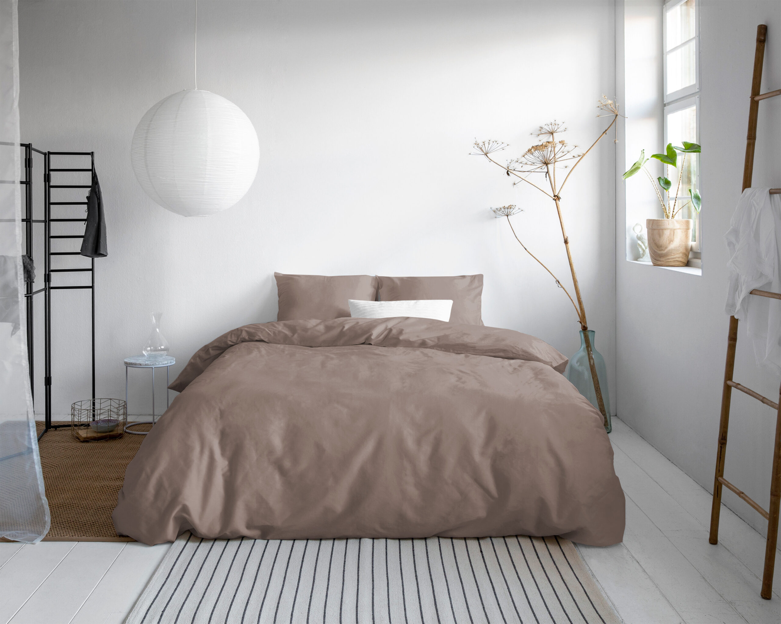 Uni Satijn Dekbedovertrek Wit 135 x 200/220