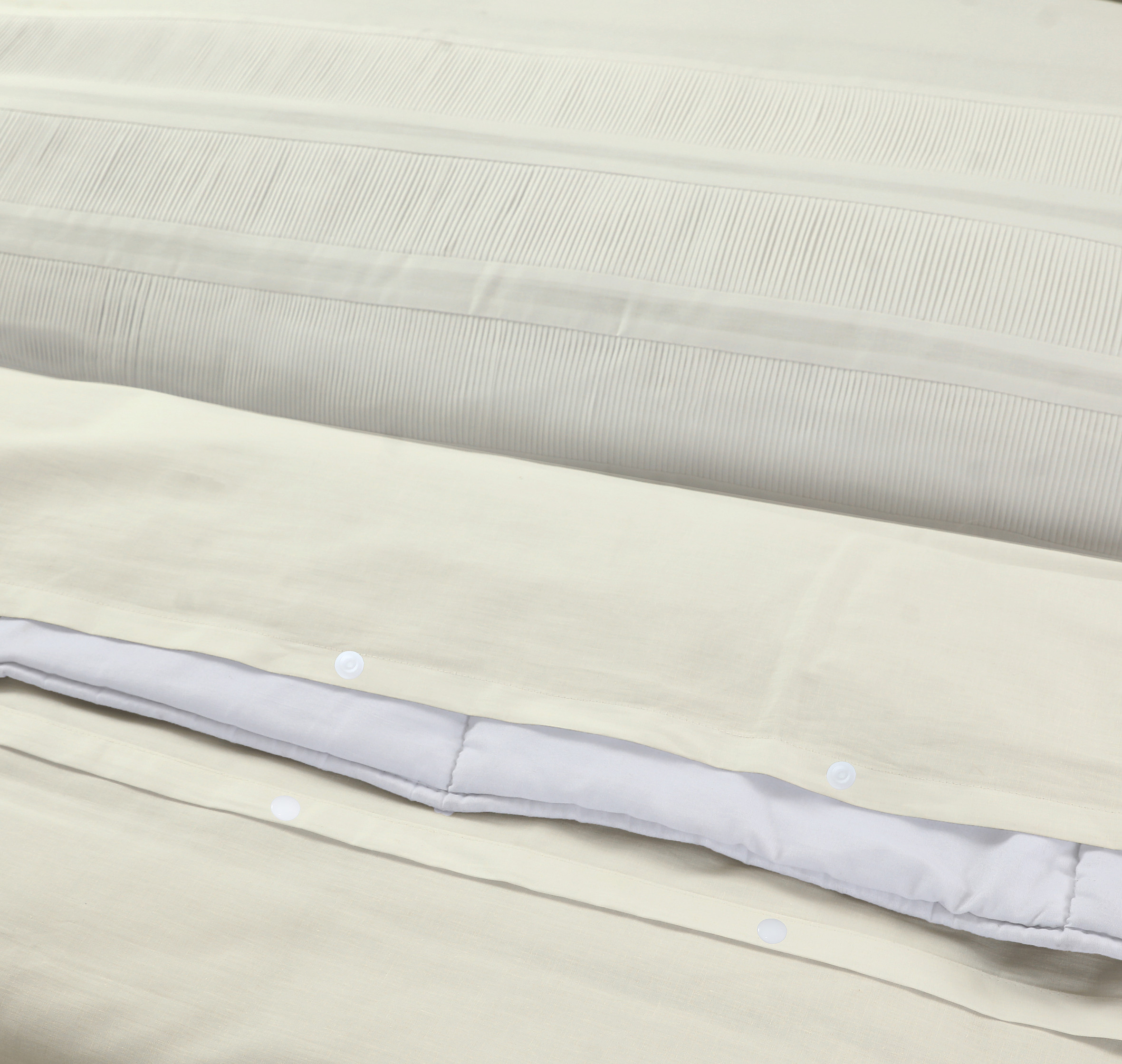 Uni Satijn Dekbedovertrek Zand 240 x 200/220