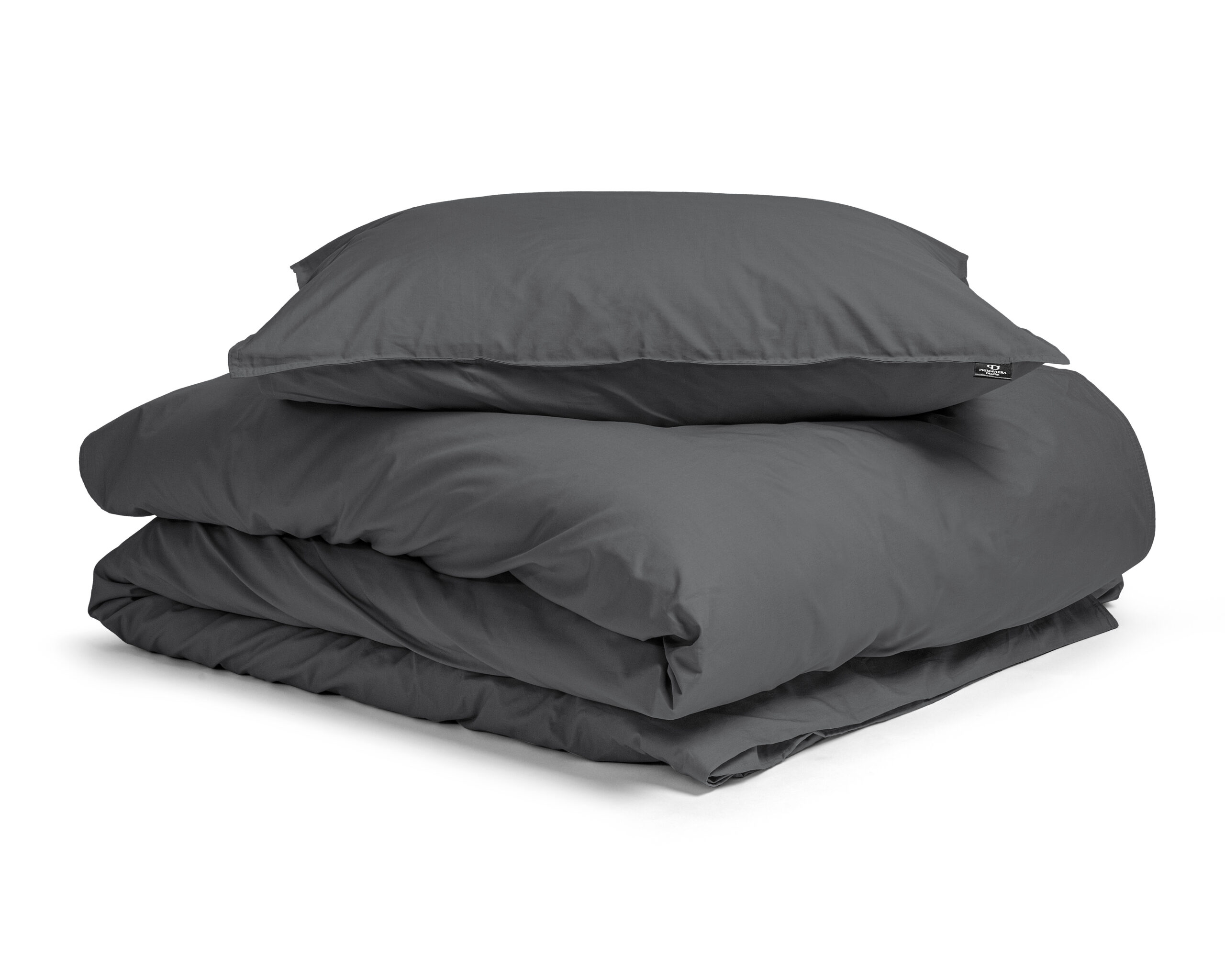 Egyptisch Katoen Uni Dekbedovertrek Antraciet 140 x 200/260